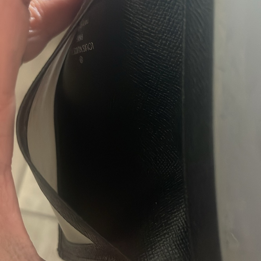 Louis Vuitton Porte 2 Cartes Vertical‎ Black Taiga Leather Card Case Holder - Picture 14 of 15
